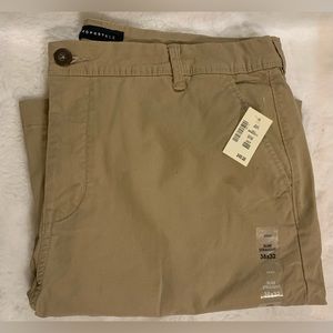 Aeropostale Men Slim Straight Chinos NWT Uniform/Casual Pants 38W x 32L Hazelnut